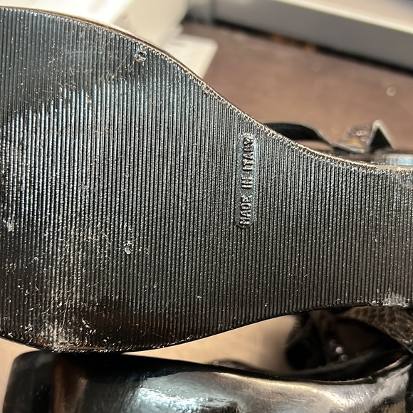 Fortuna Valentino Wooden Sandals Sz 40 - Picture 12 of 15